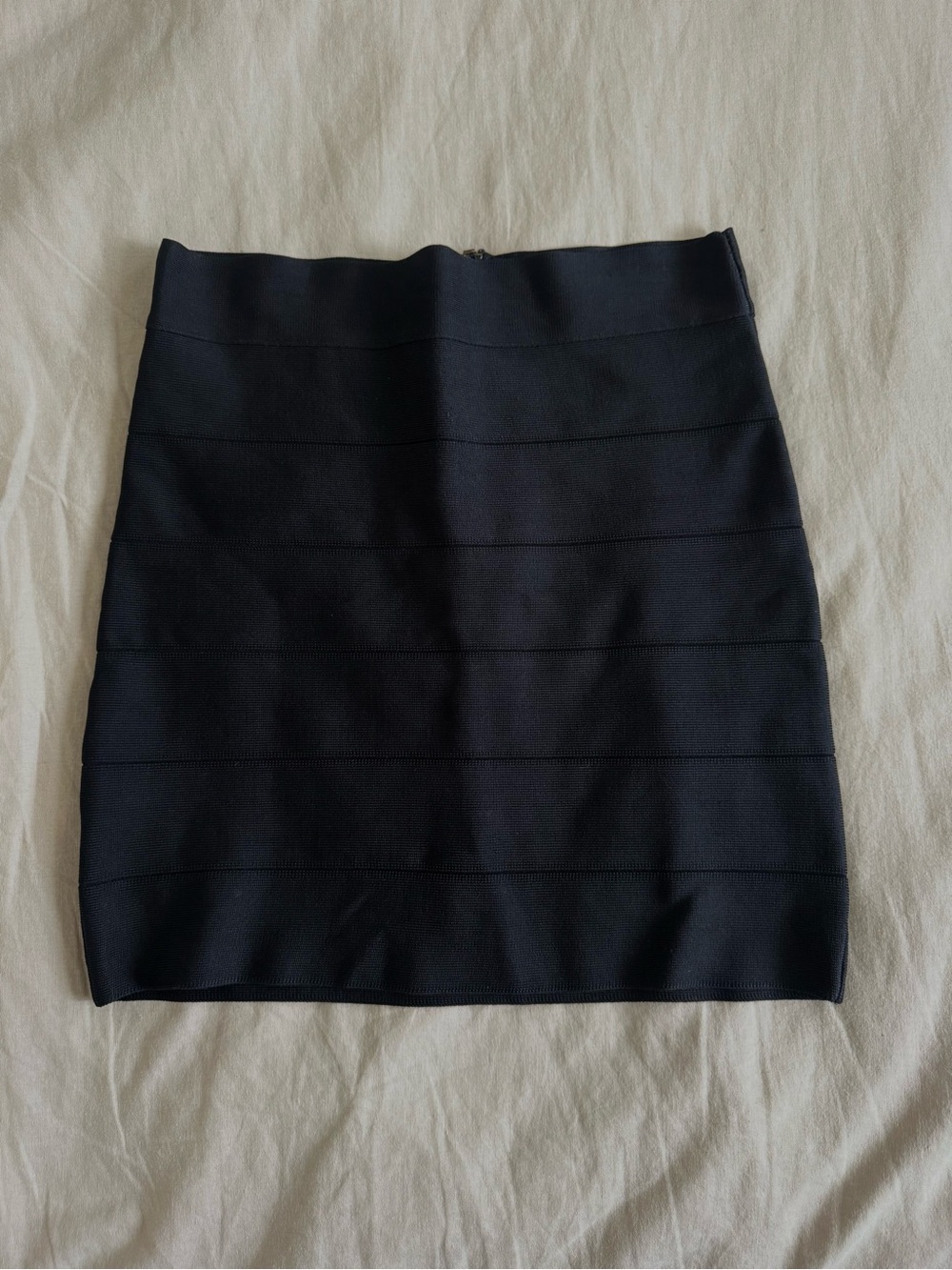 Bebe Black Mini Bandage Skirt